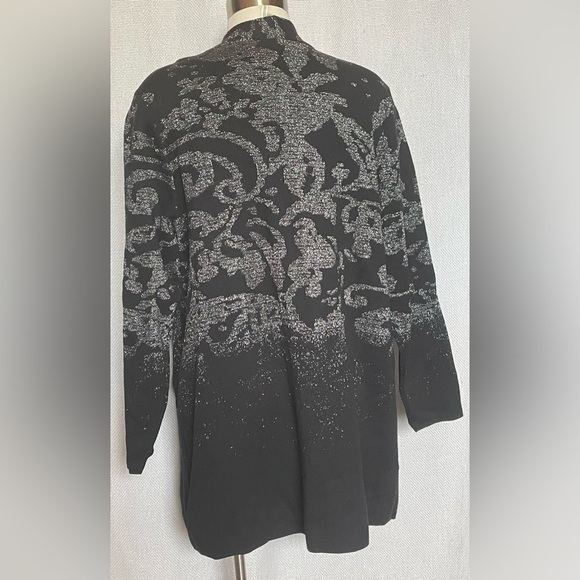 Chicos black and silver open cardigan/jacket - Picture 2 of 5
